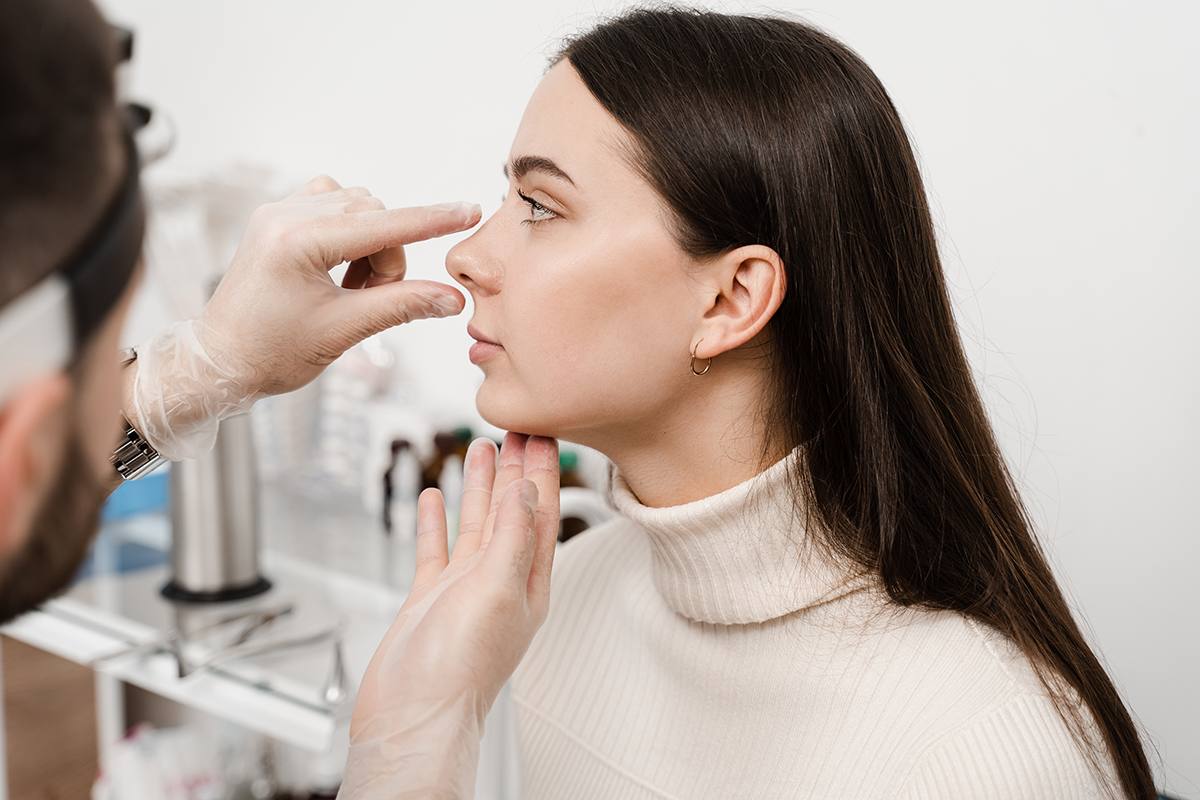 rhinoplasty is reshaping nose surgery for change appearance of the nose and improve breathing