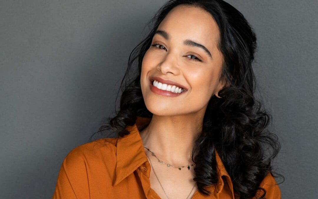 beautiful happy vibrant young woman