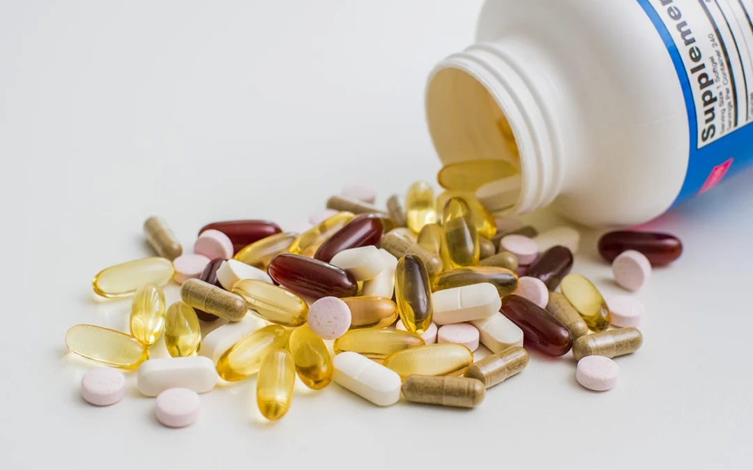 bottle of vitamins