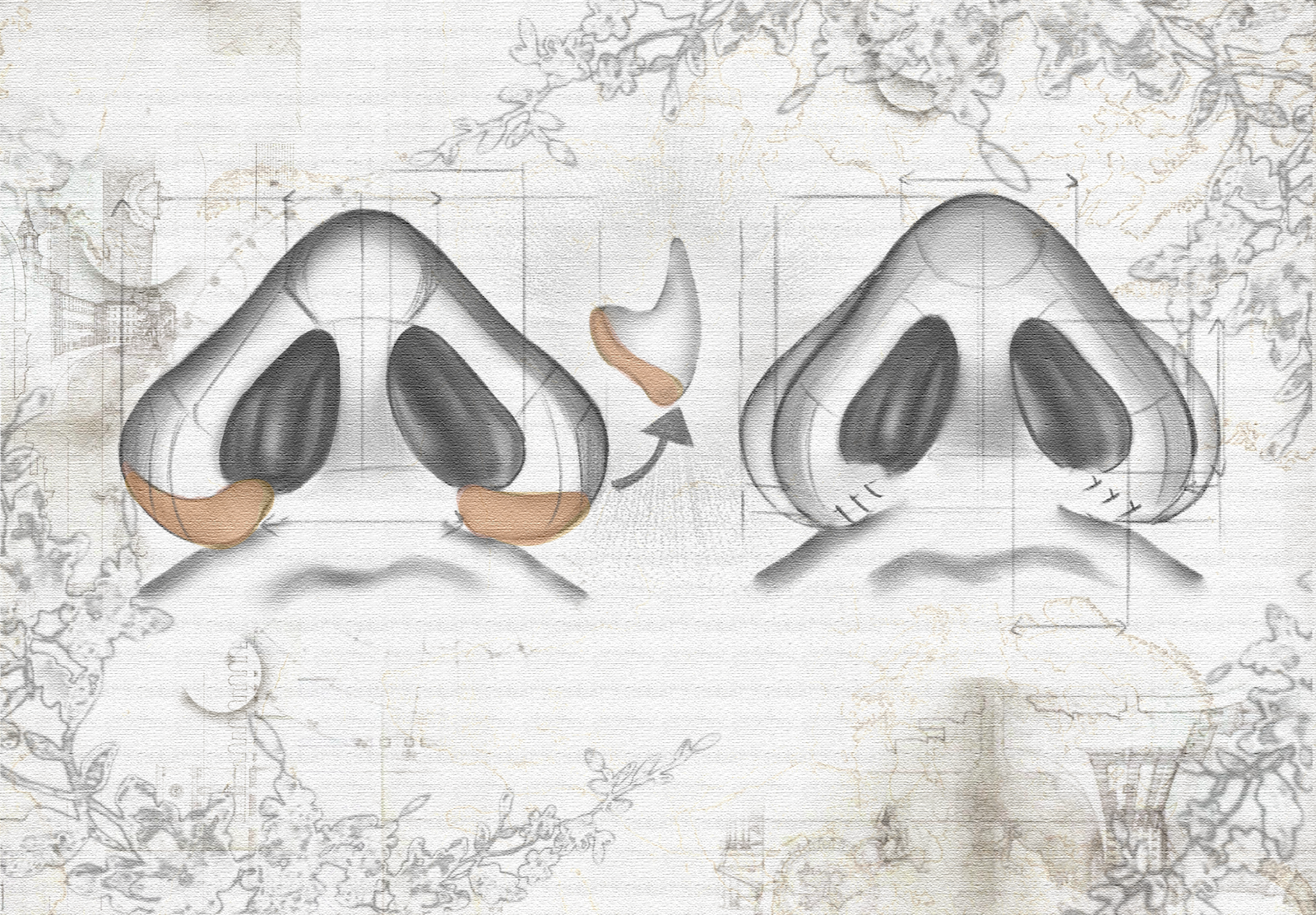 diagram of nose